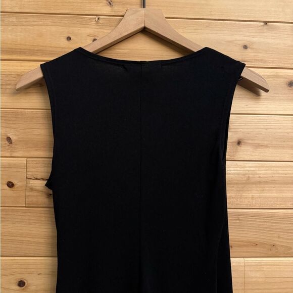 Y2K Vintage La Belle Size Medium White Ruffle Trim Sleeveless Dress Whimsigoth - Picture 10 of 11